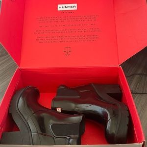 RARE - Hunter Original Block Heel Chelsea Boot⭐️ WITH BOX ⭐️